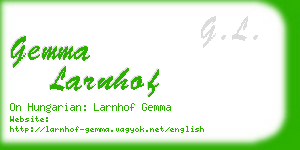 gemma larnhof business card